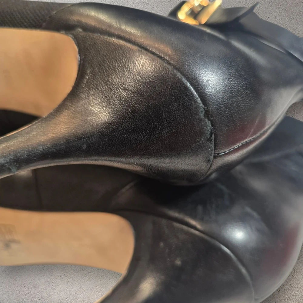 Michael Kors The Jet Set 6‎ Black Heeled Pull On Ankle Boots Booties Size 10